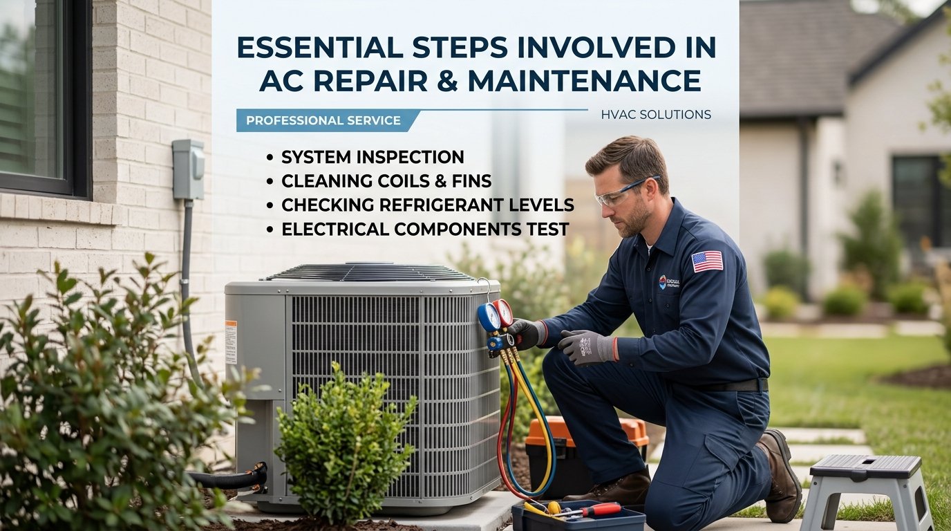 You are currently viewing Essential Steps Involved in AC Repair & Maintenance
