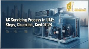 Read more about the article AC Servicing Process in UAE: Steps, Checklist, Cost 2026