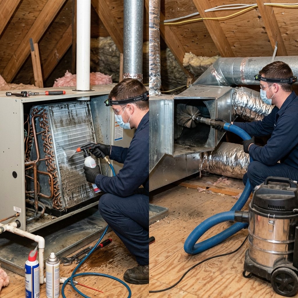 Professional AC Coil Cleaning
