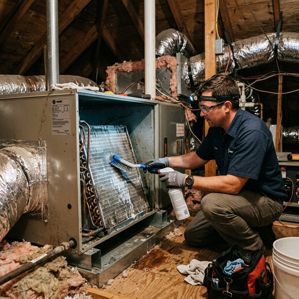 Professional AC Coil Cleaning