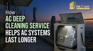 Read more about the article How AC Deep Cleaning Service Helps AC Systems Last Longer