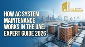 Read more about the article How AC System Maintenance Works in the UAE: Expert Guide 2026.