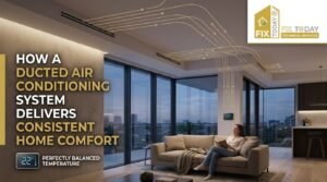 Read more about the article How a Ducted Air Conditioning System Delivers Consistent Home Comfort 