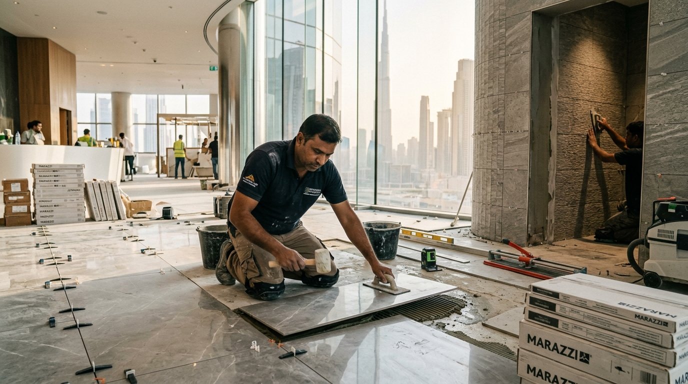 Professional Tile Work in Dubai for Floors, Walls, Bathrooms & Commercial Spaces