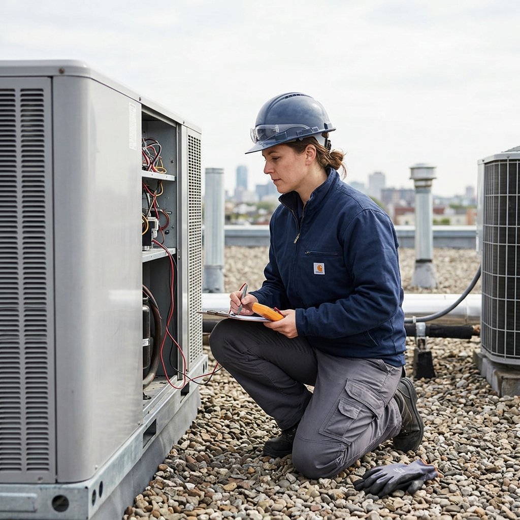 Rooftop AC Maintenance Dubai for Commercial Buildings, Villas, Warehouses and Industrial Cooling Systems