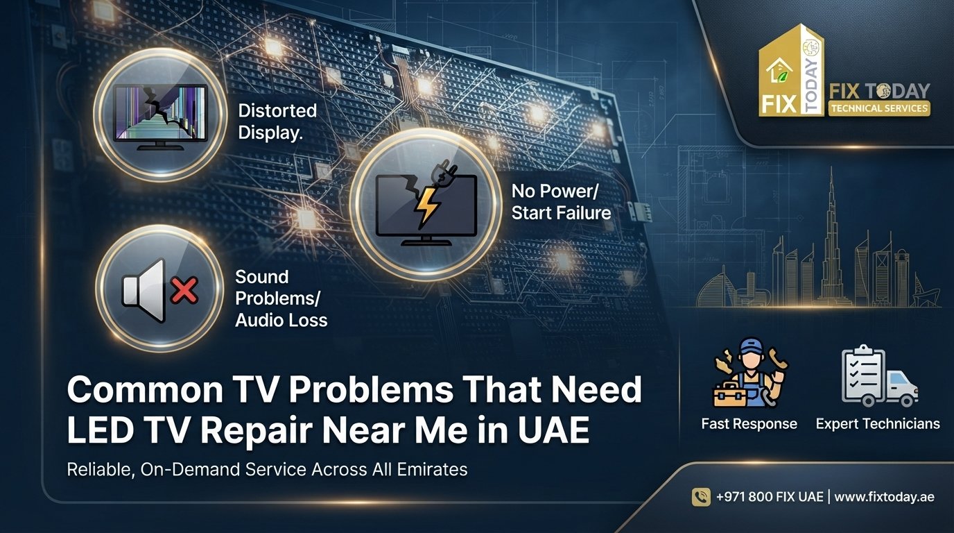 Read more about the article Common TV Problems That Need LED TV Repair Near Me in the UAE